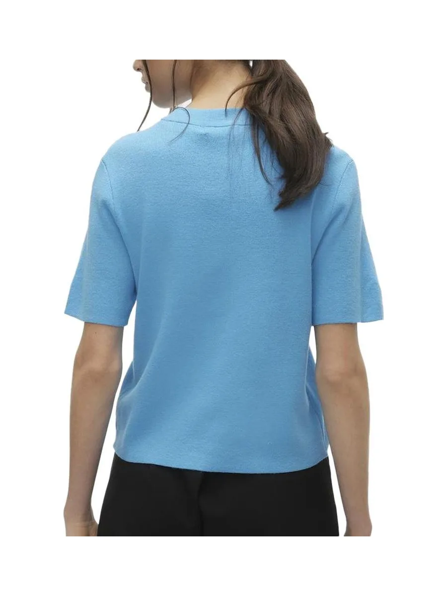 T-Shirt Bleu Femme Vero Moda Gold 3