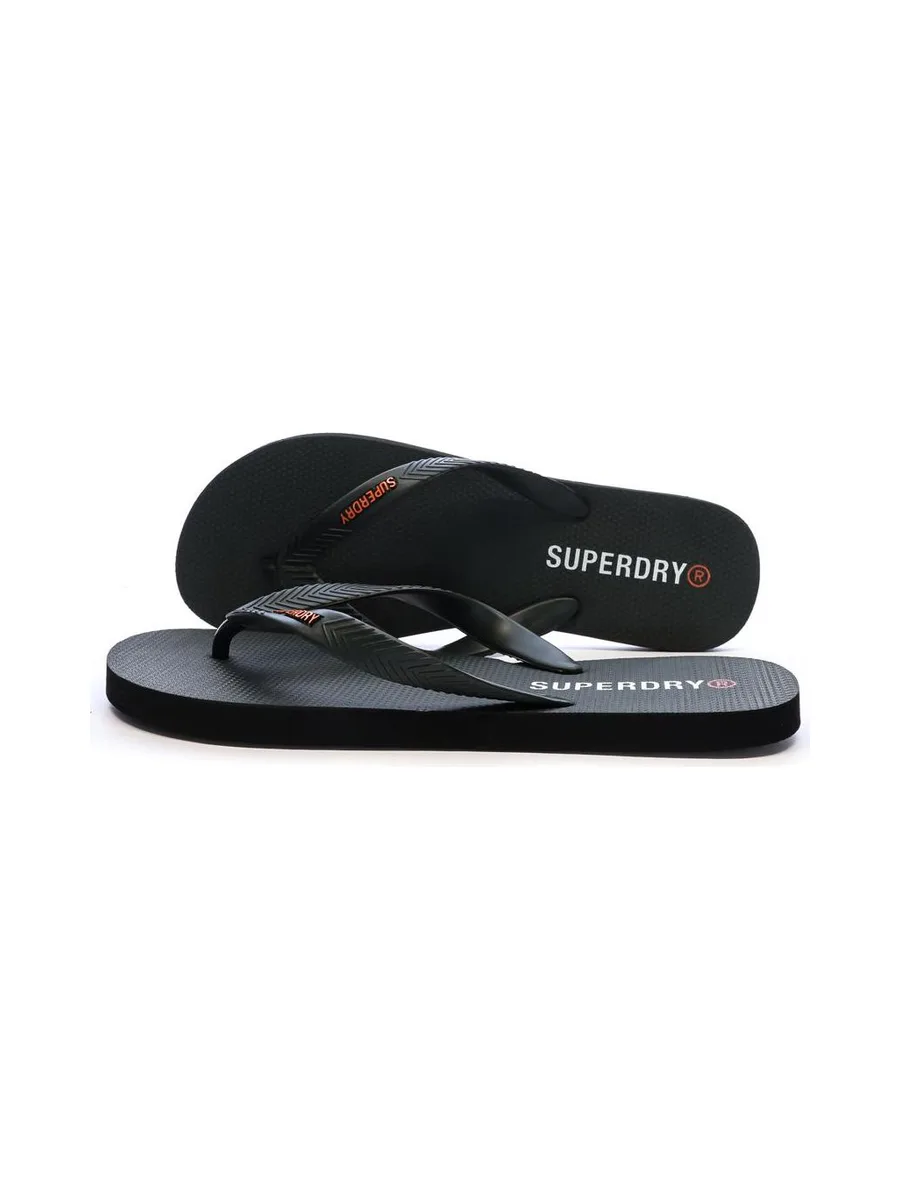 Tongs Noir Homme Superdry Core Essential Flip Flop 2