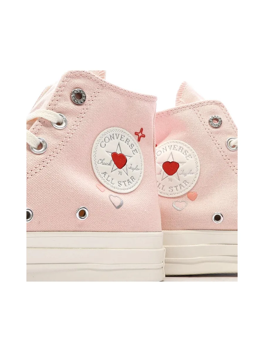 Baskets Roses Clair Femme Converse Chuck 70 8