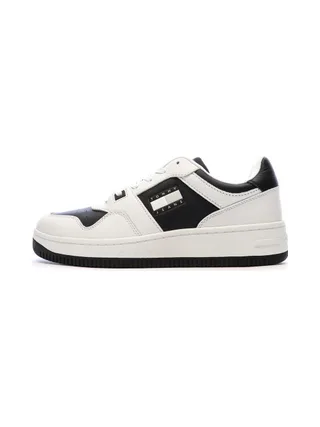 Baskets Blanches/Noires Homme Tommy Hilfiger Tjm Retro Basket 1