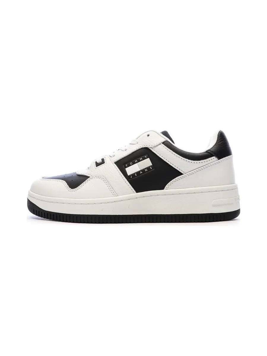 Baskets Blanches/Noires Homme Tommy Hilfiger Tjm Retro Basket 2