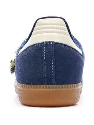 Baskets Bleu Marine/Blanc Homme Adidas Samba 3