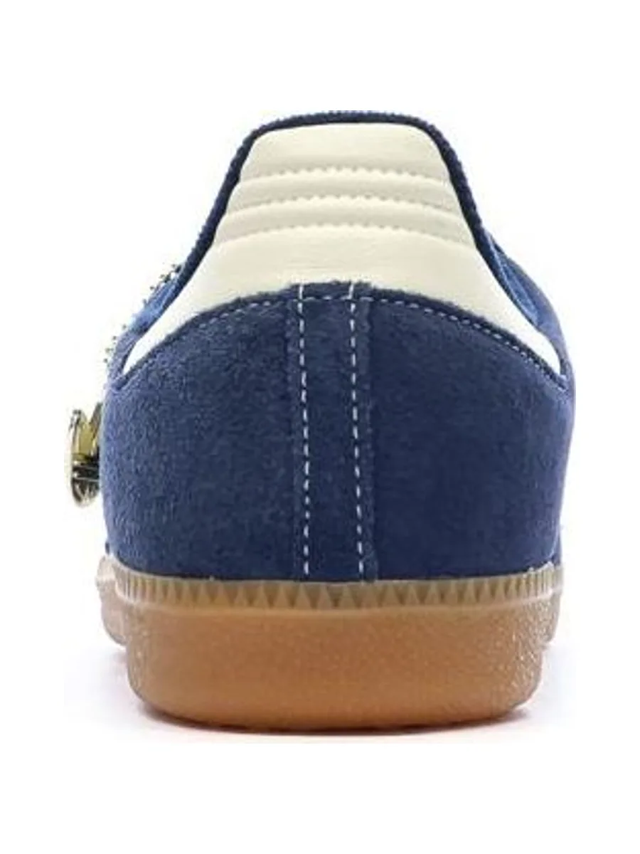 Baskets Bleu Marine/Blanc Homme Adidas Samba 4