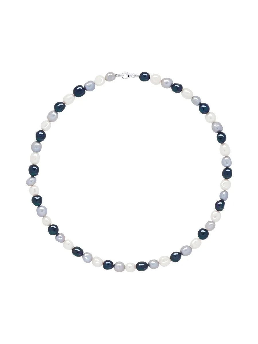 Collier Véritables Perles de Culture d'Eau Douce Baroques 6-7 mm — Argent 925 Millièmes — 42 cm 1