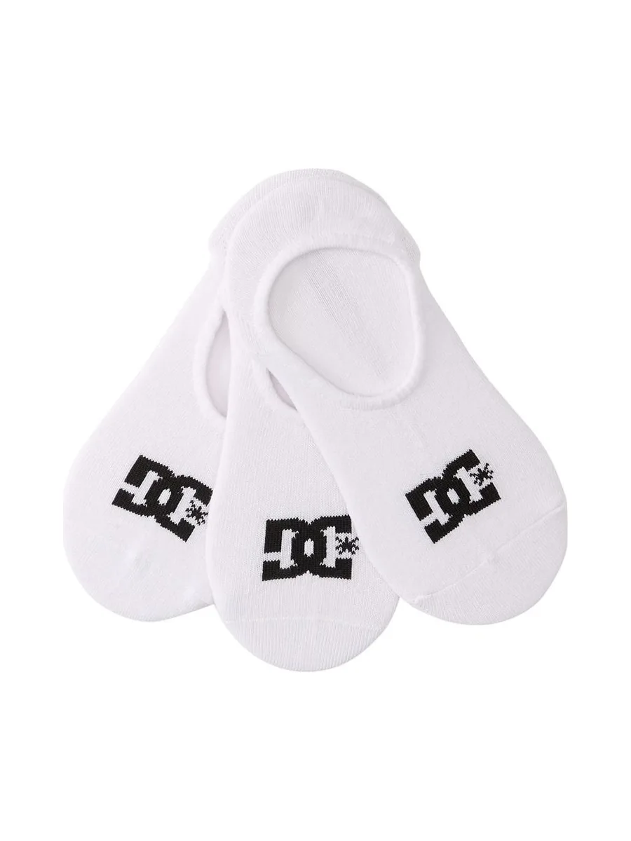 x3 Paires de chaussettes Blanches Homme Dc shoes Liner 2
