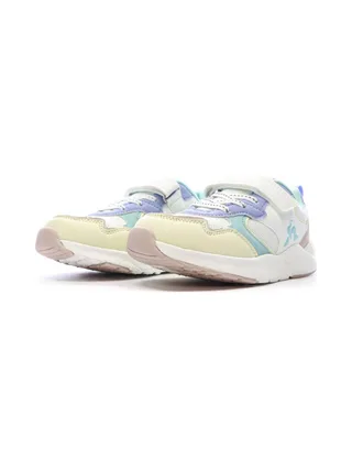 Baskets Blanc/Vert/Jaune Fille Le Coq Sportif Lsc Runner 6