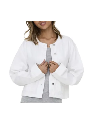 Veste en Jean Blanc Femme Only Palma 1