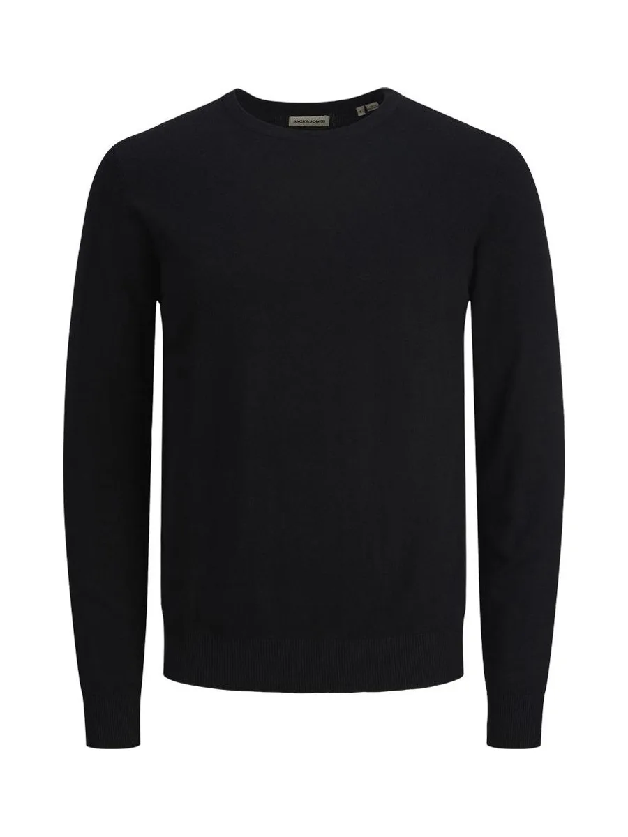 Pull Noir Garçon Jack & Jones Knit Neck 3