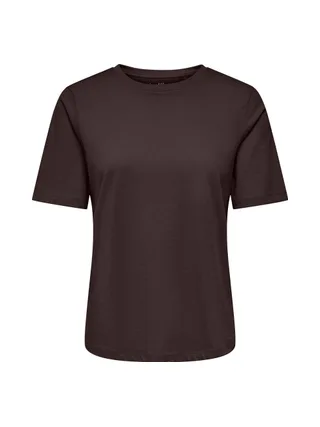 T-Shirt Marron Foncé Femme Only Happy 1