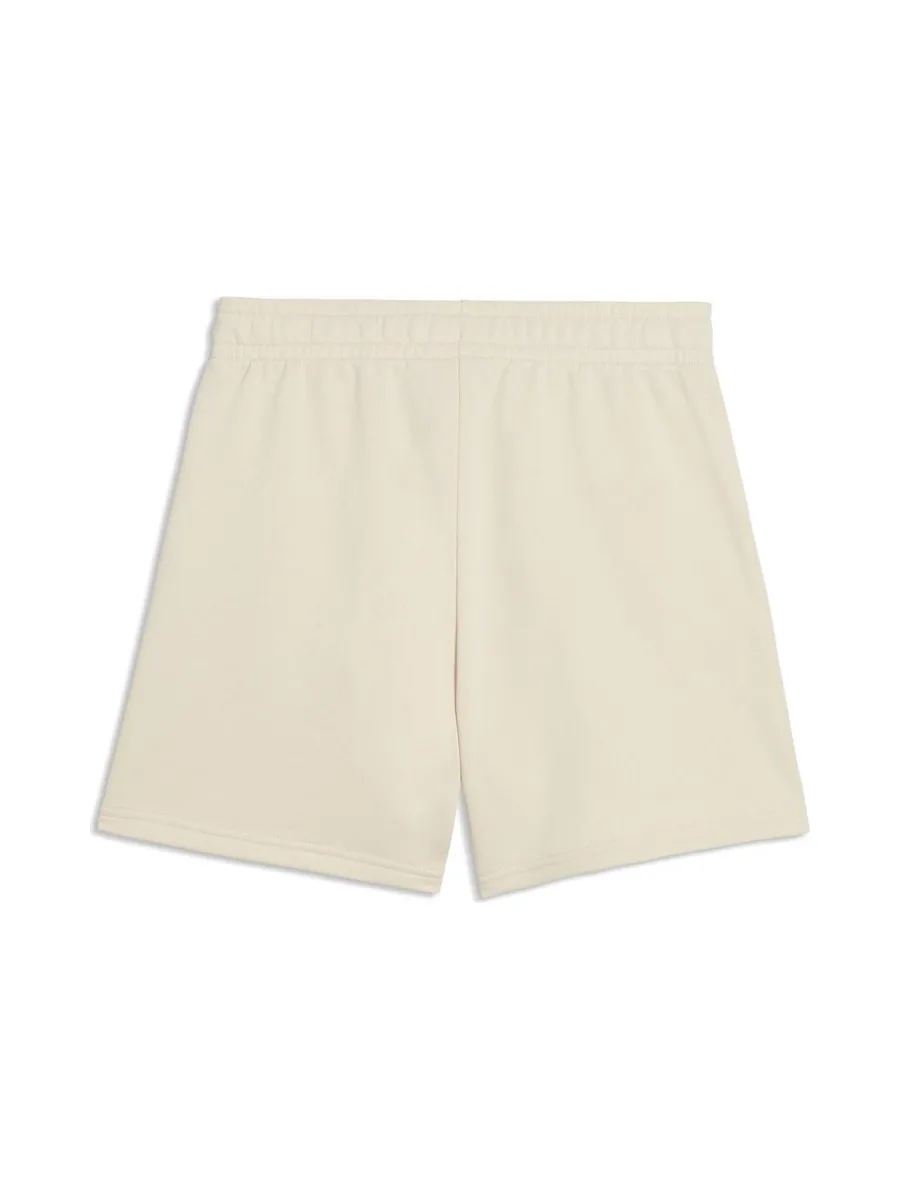 Short Beige Fille Puma Ess High Waist 3