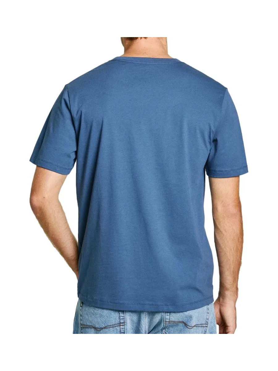 T-shirt Bleu Homme Pepe jeans Eggo AQW 3