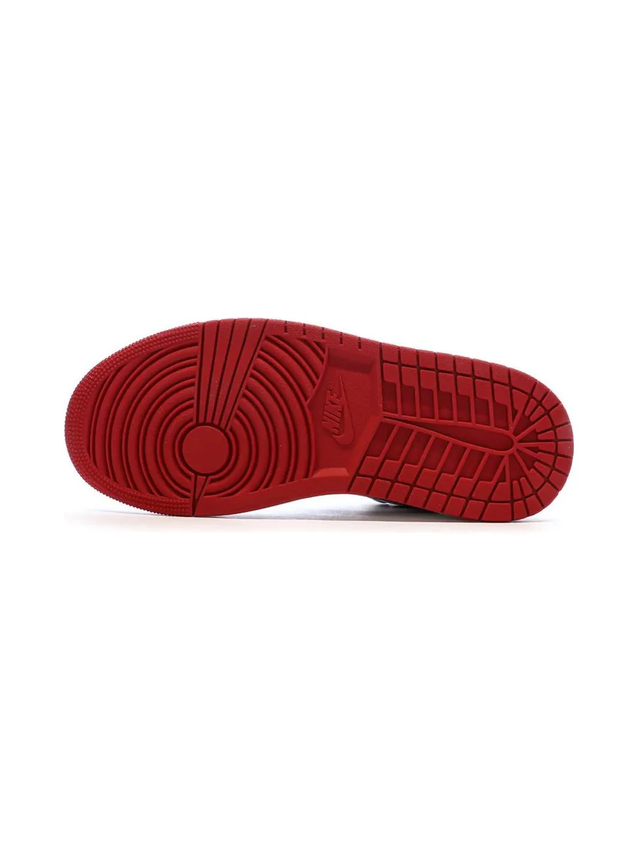 Baskets Blanc/Rouge Femme Nike Air Jordan 1 Low 6