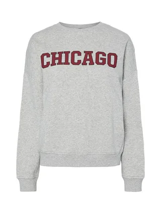 Sweat Gris Femme Pieces Sasie 1