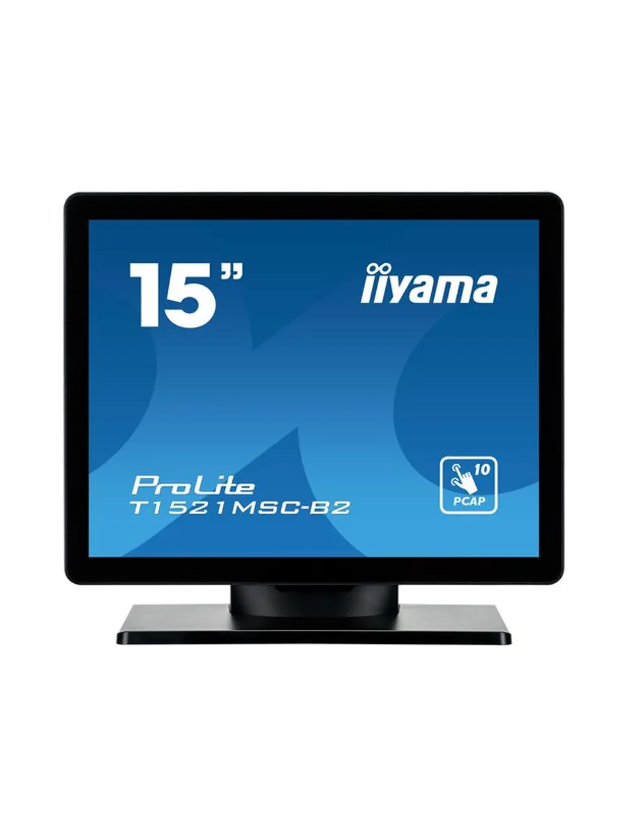 15" PCAP Bezel Free Front 10P Touch 1024 2