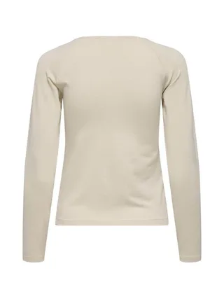 T-Shirt Manches Longues Beige Femme JDY Kaiser 2