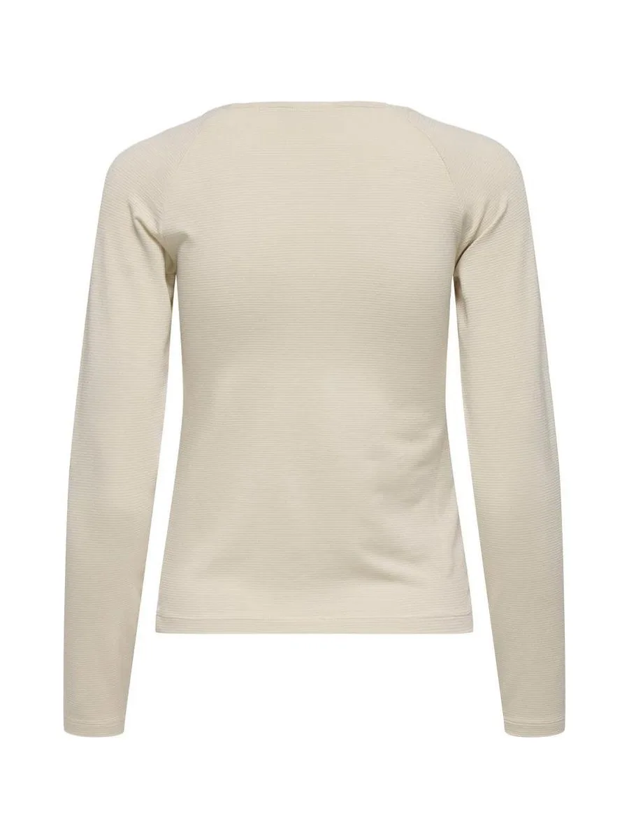 T-Shirt Manches Longues Beige Femme JDY Kaiser 3