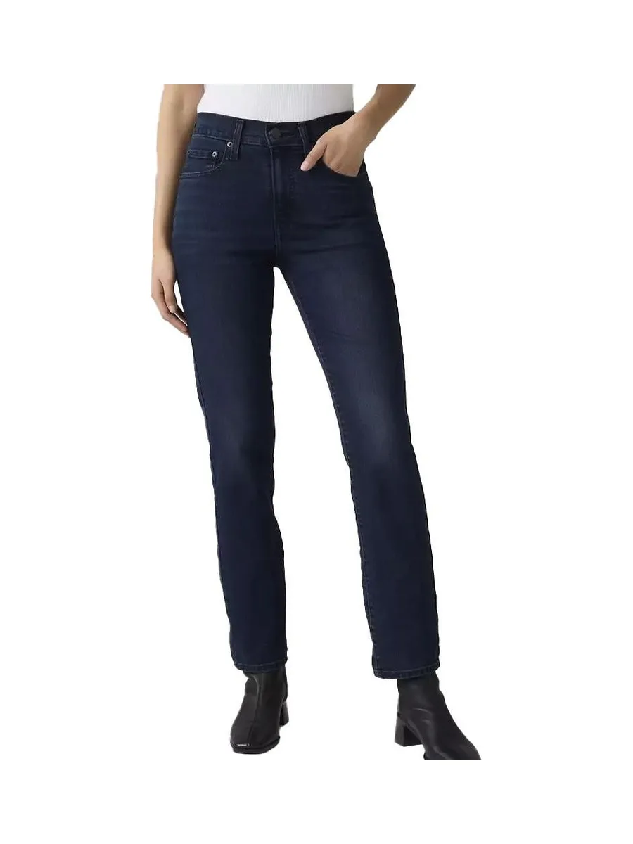 Jean 724 Bleu Marine Femme Levi's High Rise Straight 18883 1