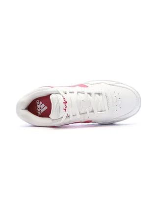 Baskets Blanches/Roses Femme Adidas Hoops 3.0 Bold 4