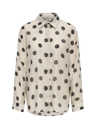 Chemise à Pois Beige Femme JDY Fay 1