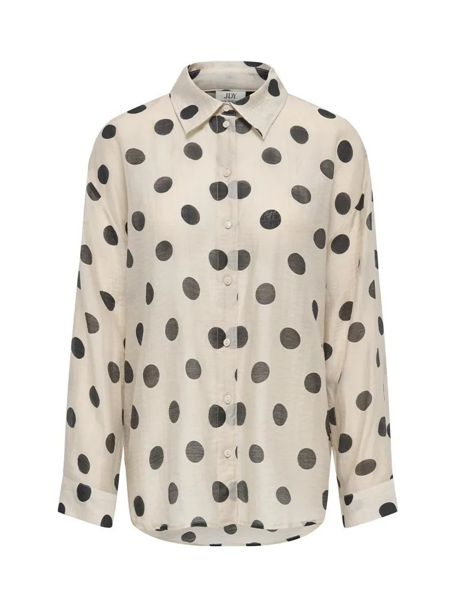 Chemise à Pois Beige Femme JDY Fay 2