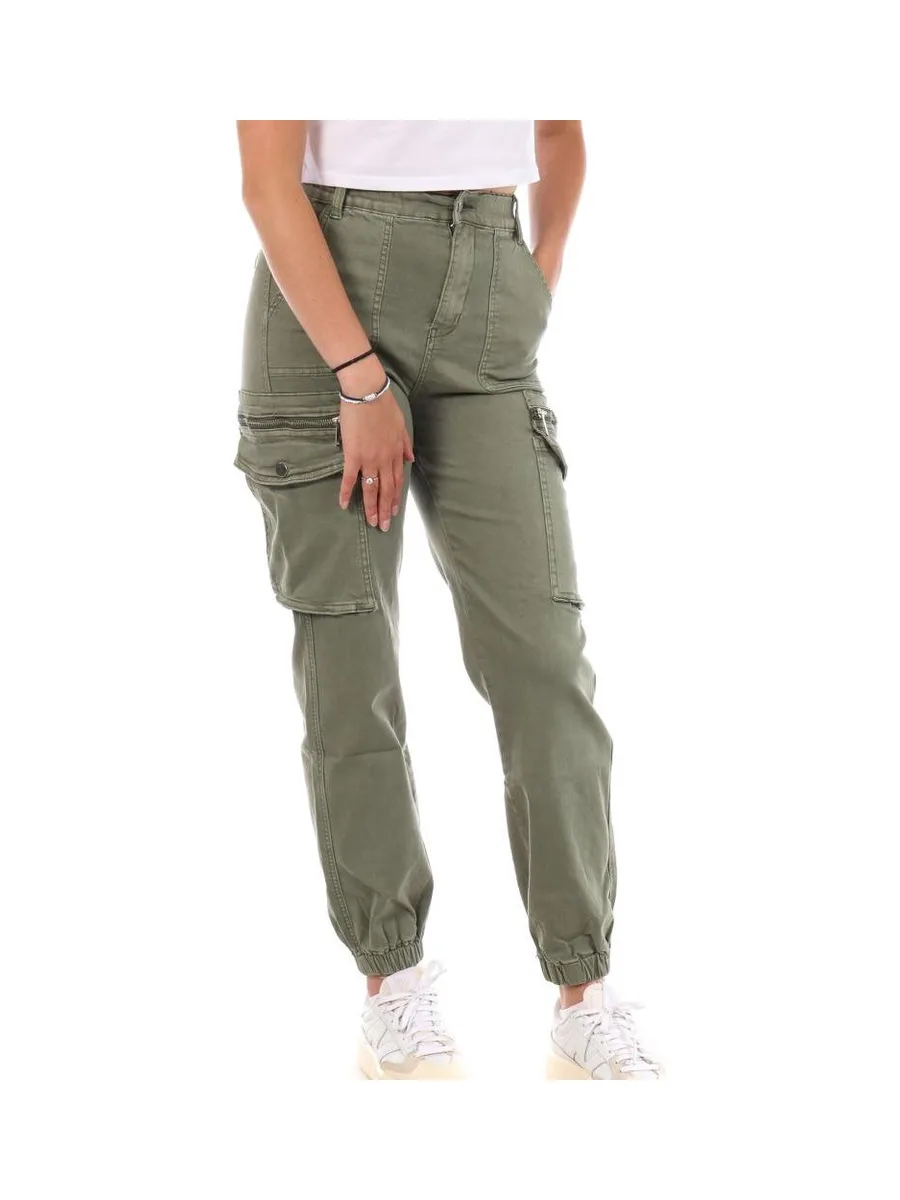 Pantalon Cargo Kaki Femme Monday Premium 3178 2