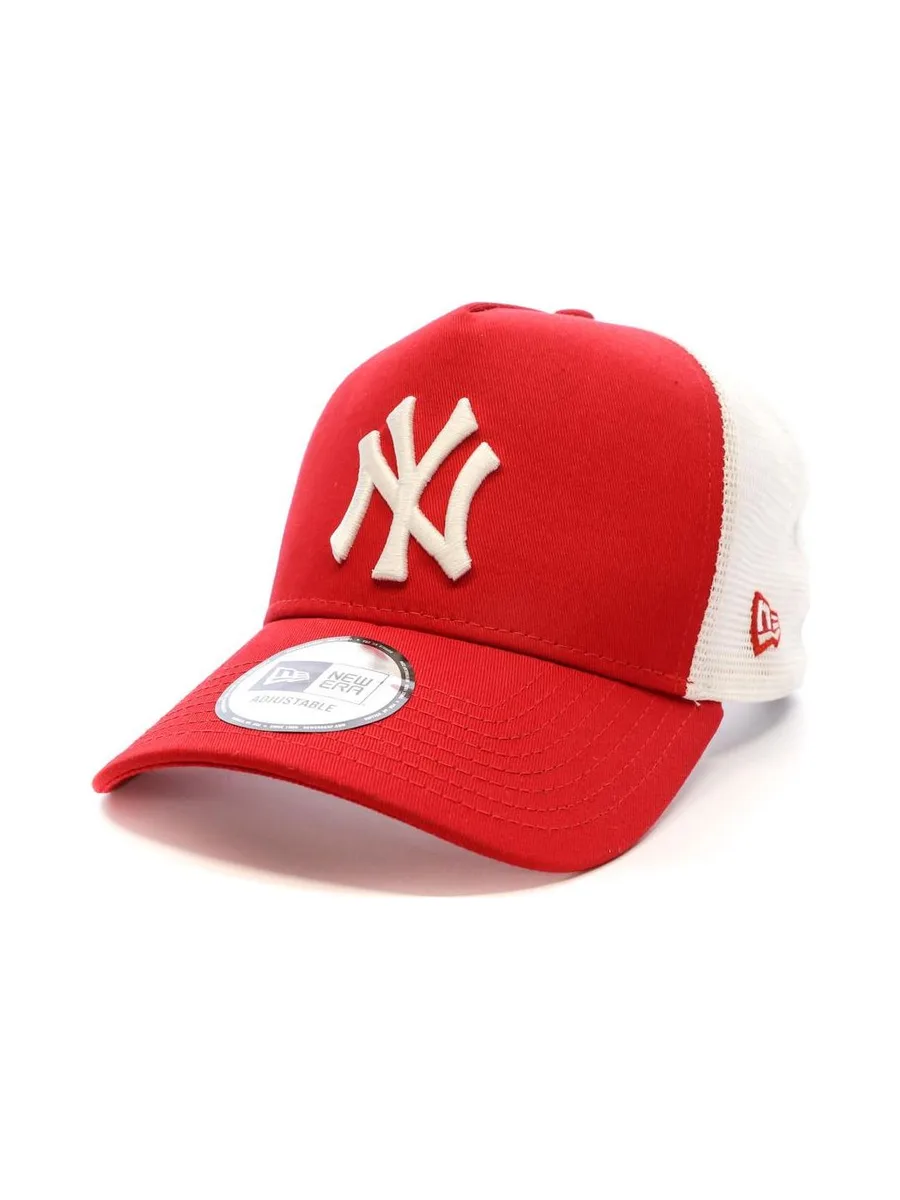 Casquette Blanche/Rouge Homme New Era Clean Trucker 2 Neyyan Scawhi 2