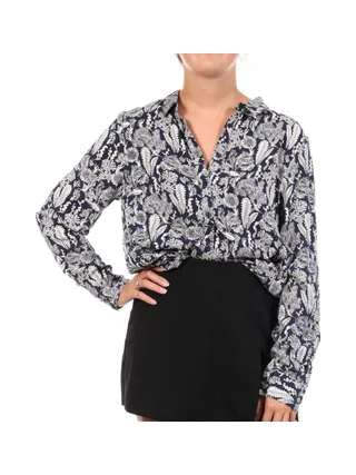 Chemise Marine/Blanc Femme TBS ESINACHE 1