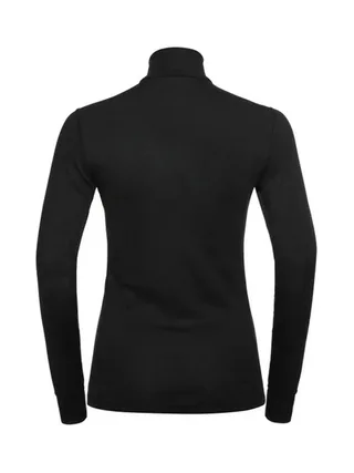 T-shirt Thermique manches longues Noir 1/2 ZIP Femme Odlo ACTIVE WARM ECO 2