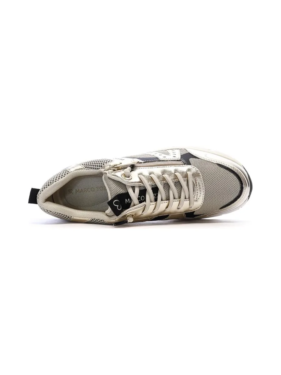 Baskets Doré Femme Marco Tozzi Gold 5