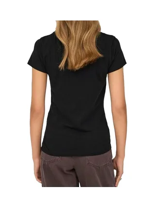 T-Shirt Noir JDY Femme Jdy Detail 2