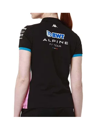 Polo Noir/Turquoise Femme Kappa Adrew 2