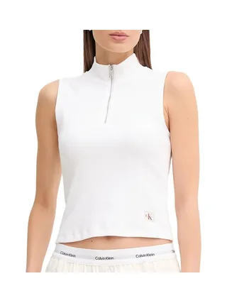 Top Blanc Femme Calvin Klein Jeans A- Woven 1