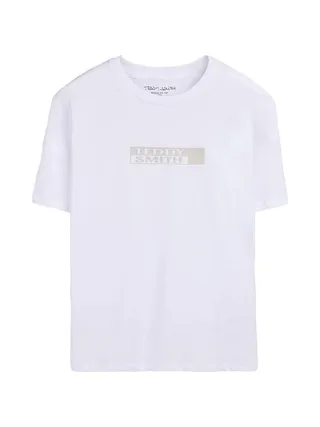T-Shirt Blanc/Gris Homme Teddy Smith John 1