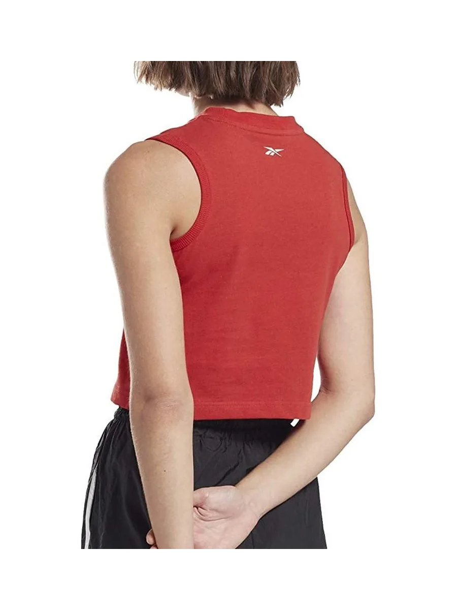 Débardeur Rouge Femme Reebok Graphic Tank 3