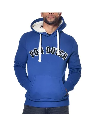 Sweat à Capuche Bleu Homme Von Dutch Must 1