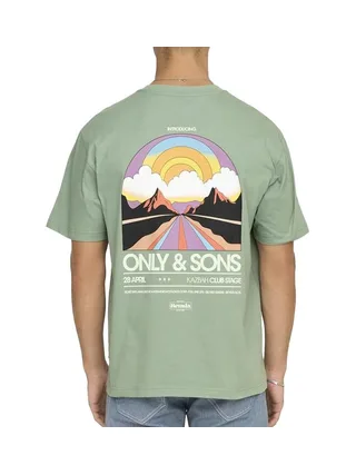T-Shirt Vert Homme Only & Sons Kazbah 2