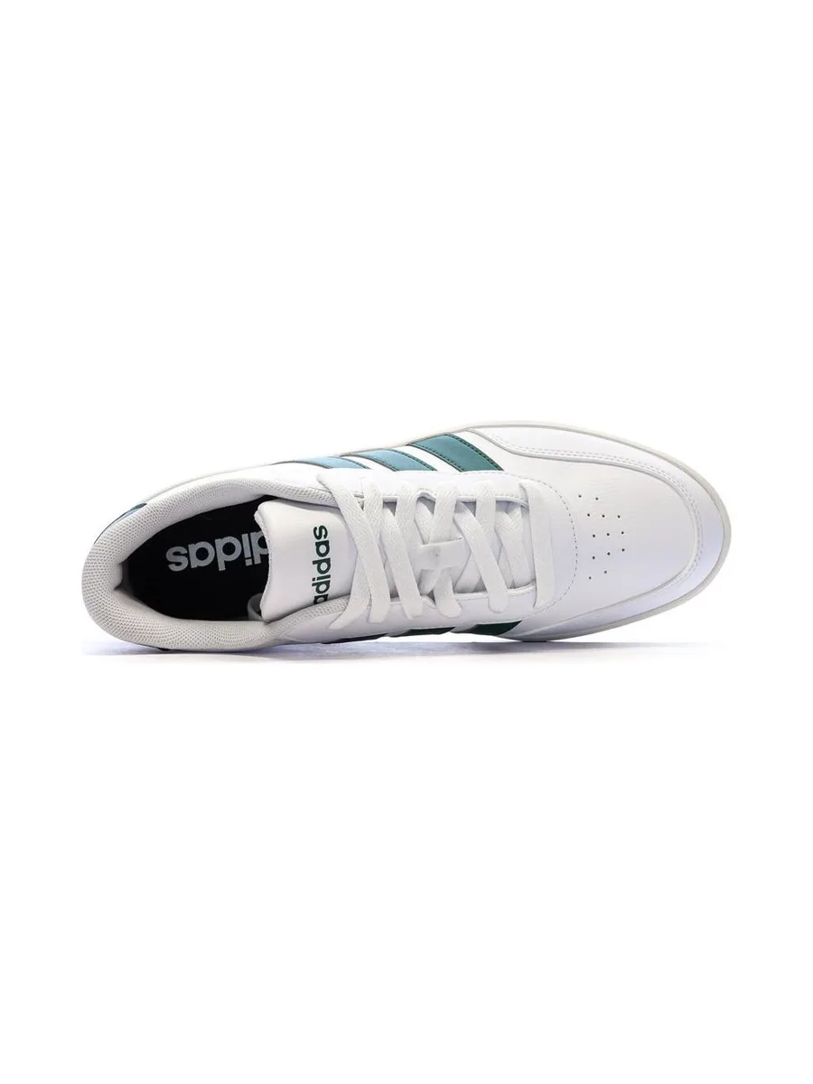 Baskets Blanc/Vert Homme Adidas Breaknet 3.0 5