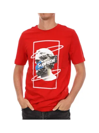 T-shirt Rouge Homme Supreme Grip Greece 1