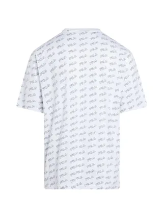 T-shirt Blanc Homme Fila Flat Print 2