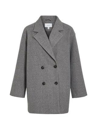 Manteau Gris Femme Vila Sakaya 1