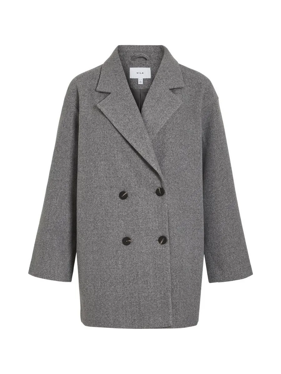 Manteau Gris Femme Vila Sakaya 1