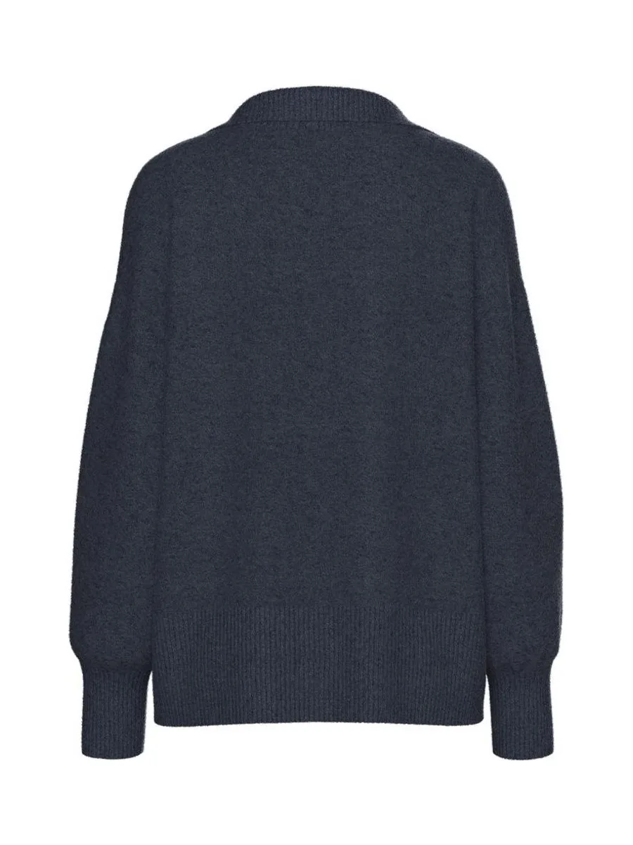 Pull Marine Femme Pieces Malou 3