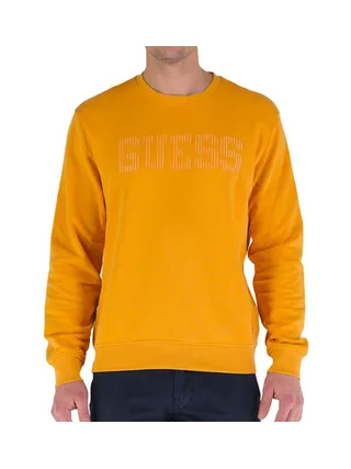 Sweat Orange Homme Guess Beau Cn Fleece 1