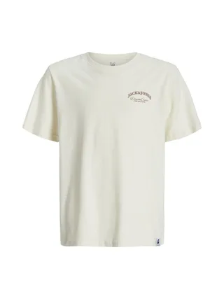 T-Shirt Écru Garçon Jack & Jones brandes Back 1