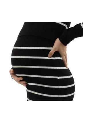 Jupe Noir/Blanc Femme Mamalicious Newsiv 3