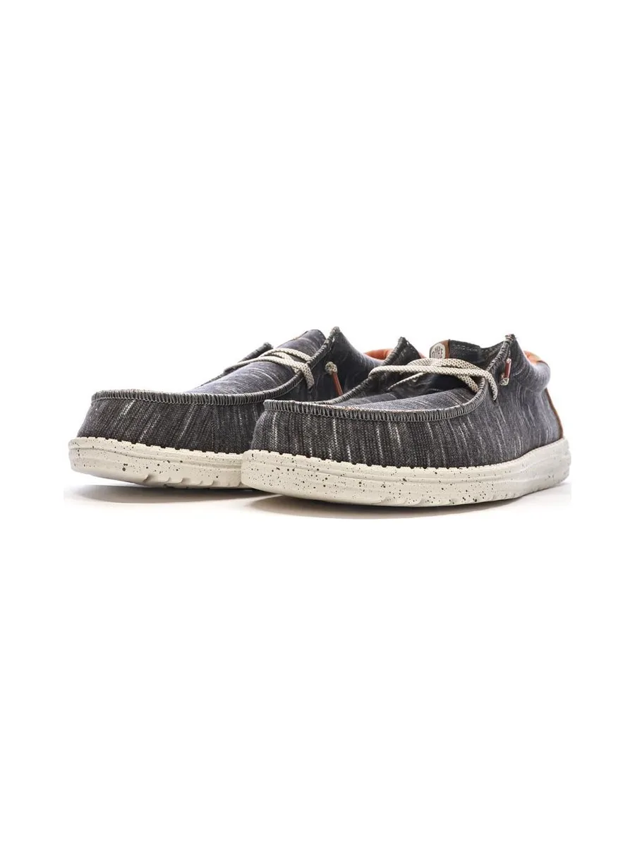 Chaussures Grises Chiné Homme Hey Dude Wally Jersey 6