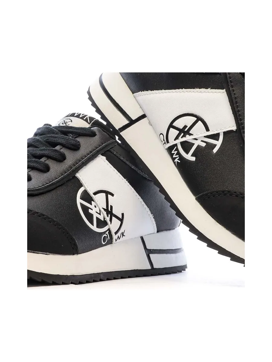 Baskets Noir/Blanc Femme ChattawakANDRIA 8