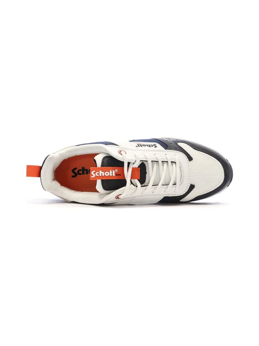 Baskets Blanches/Noires Homme Schott Maki 4