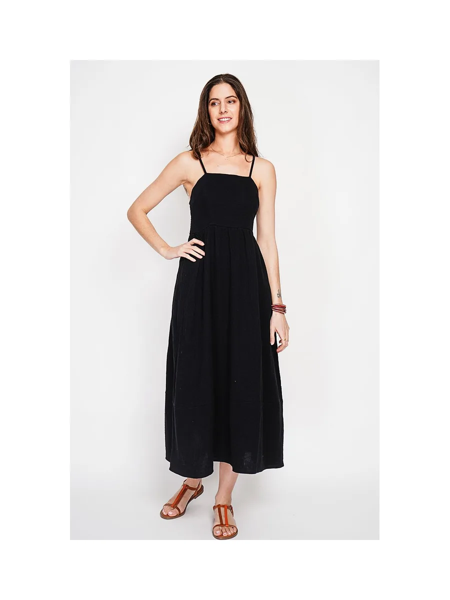 Robe Longue d'Été à Bretelles réglable 13