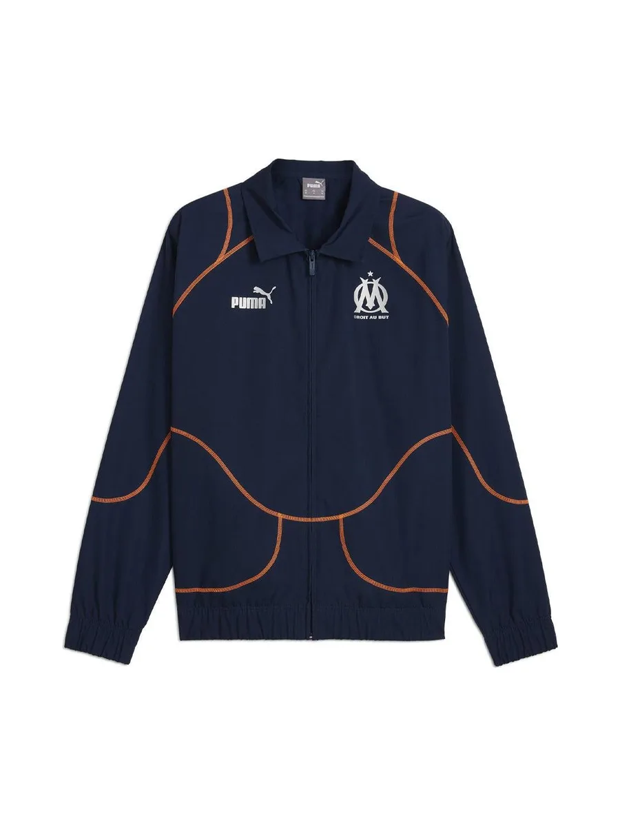 OM Veste Marine/Orange Homme Puma Rétro 24/25 2